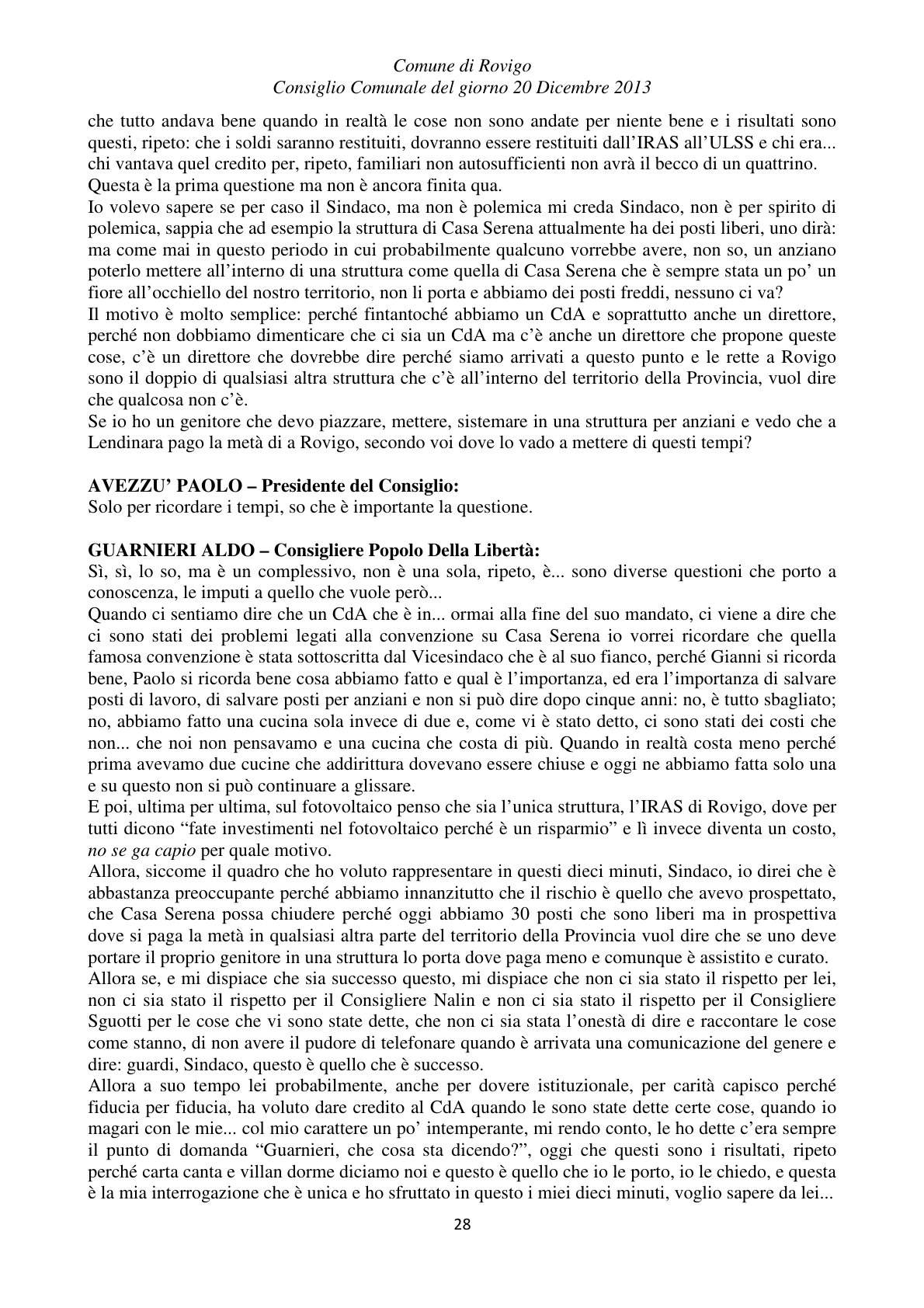 Pagina 28 del verbale