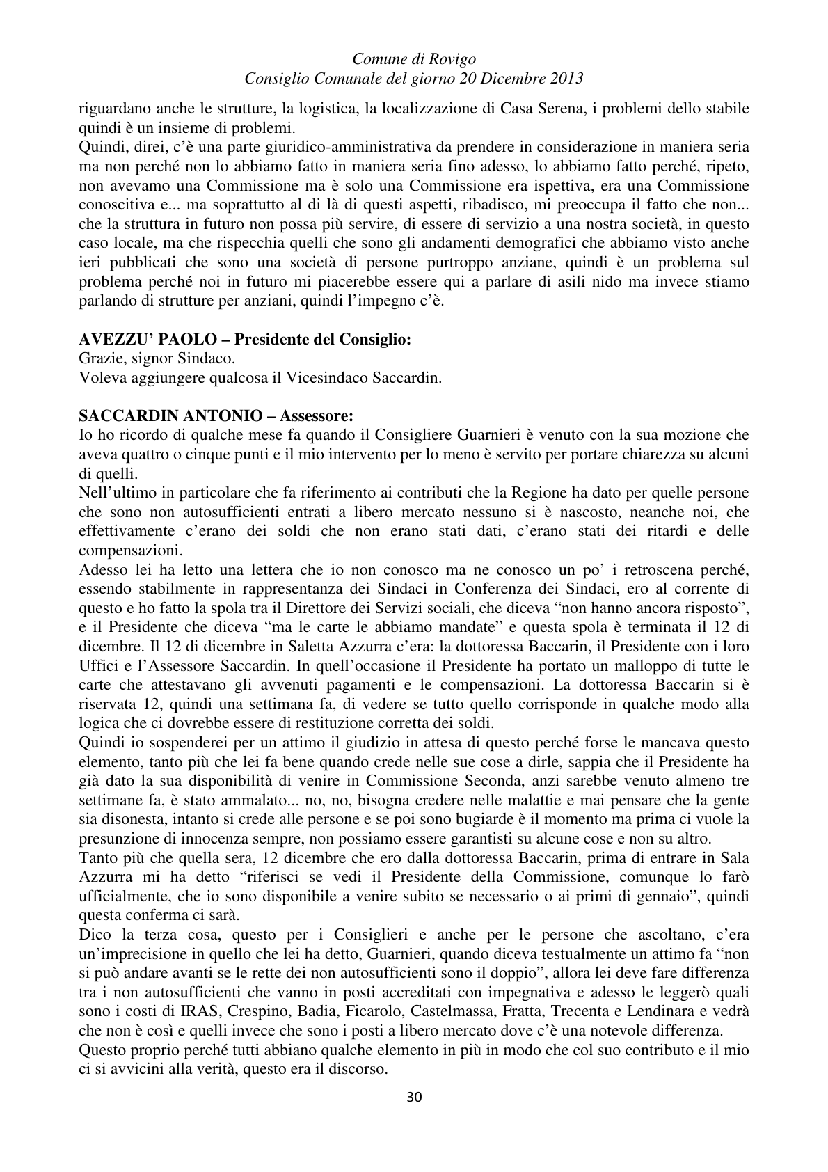 Pagina 30 del verbale