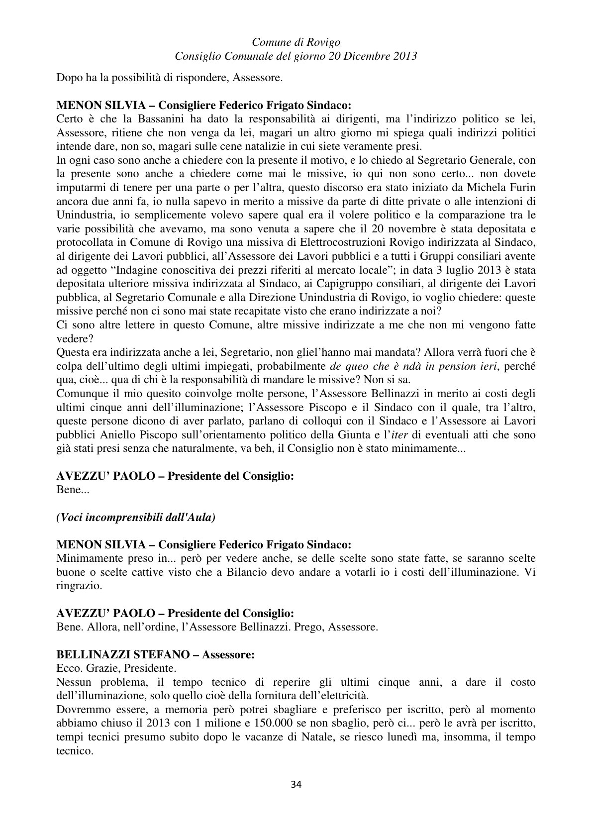 Pagina 34 del verbale