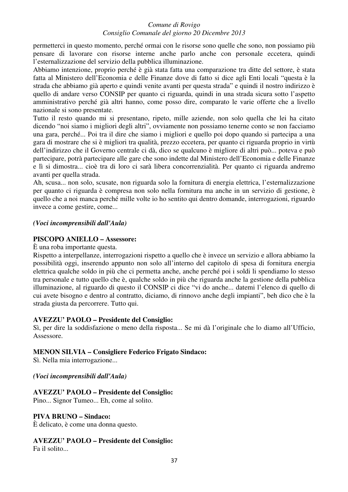 Pagina 37 del verbale