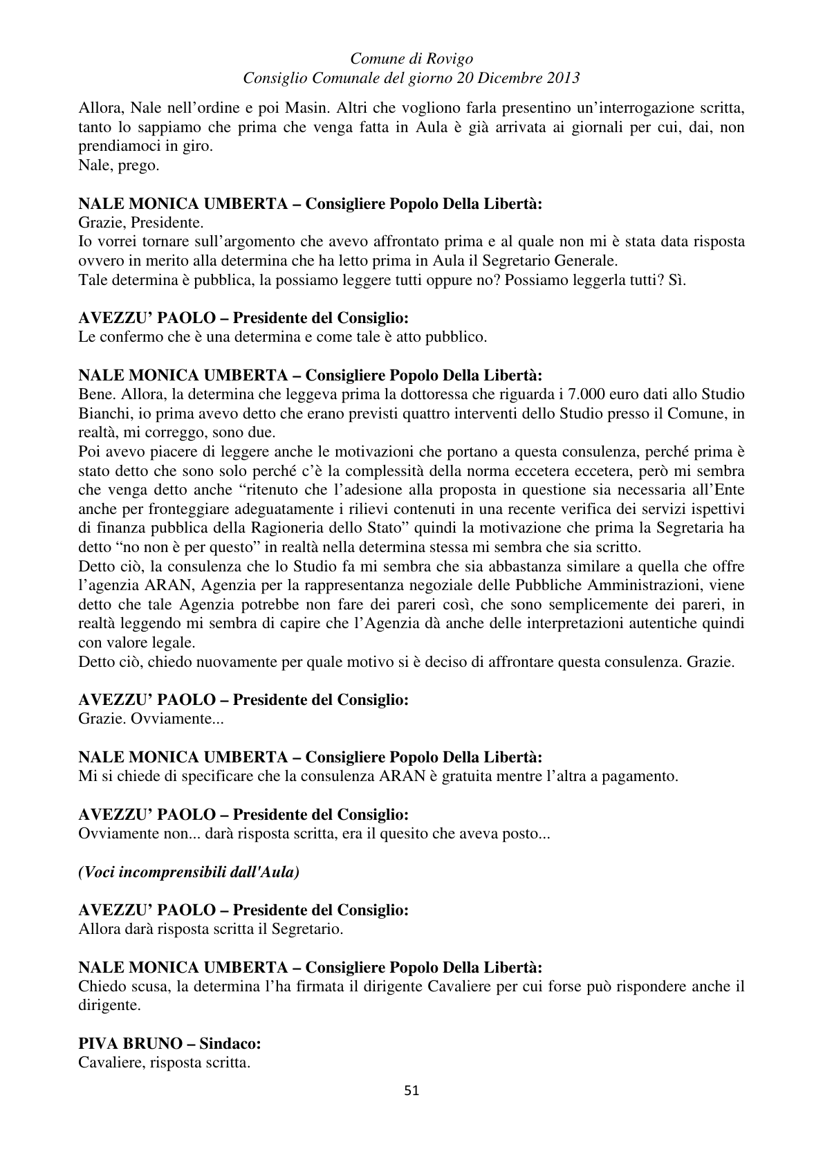 Pagina 51 del verbale