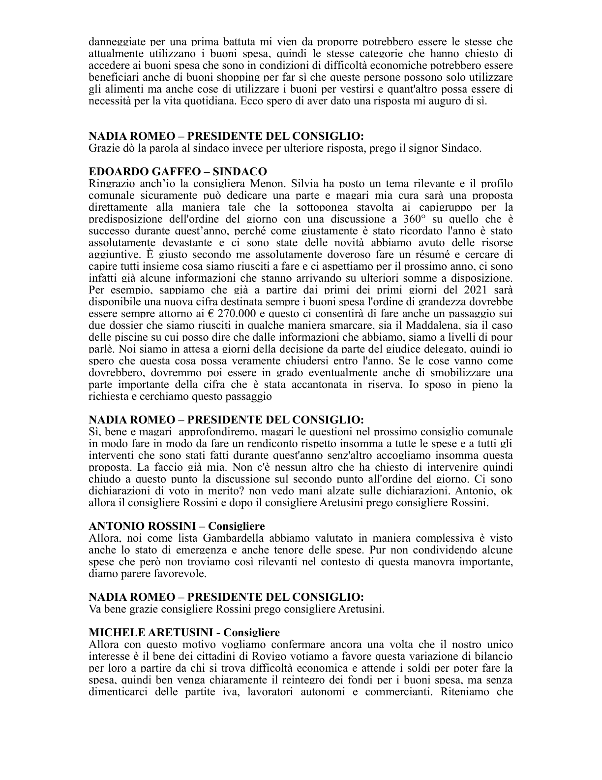 Pagina 16 del verbale