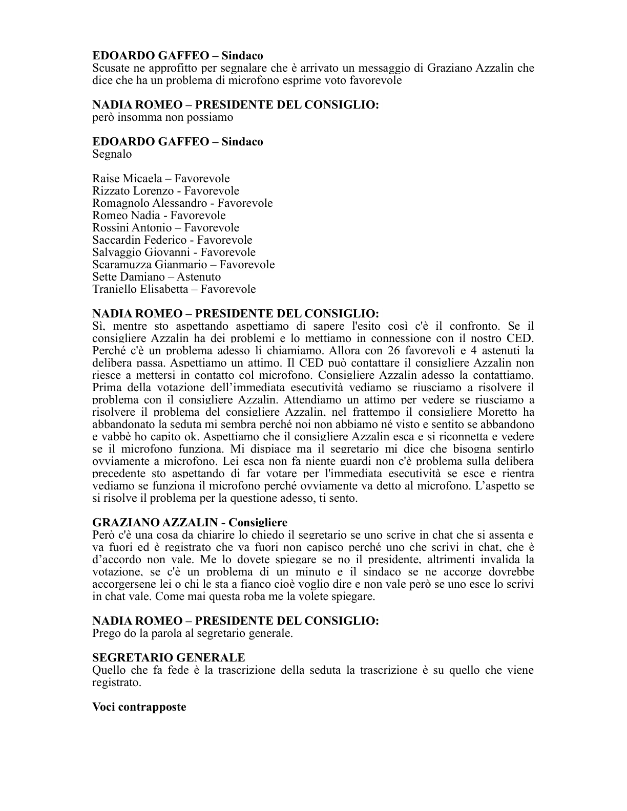 Pagina 18 del verbale