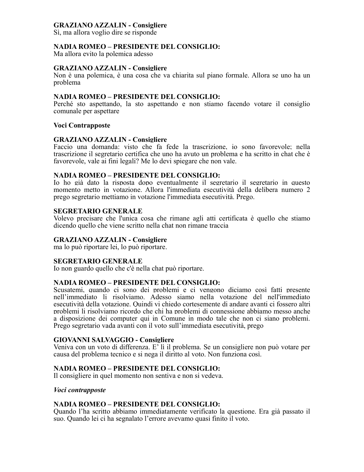 Pagina 19 del verbale
