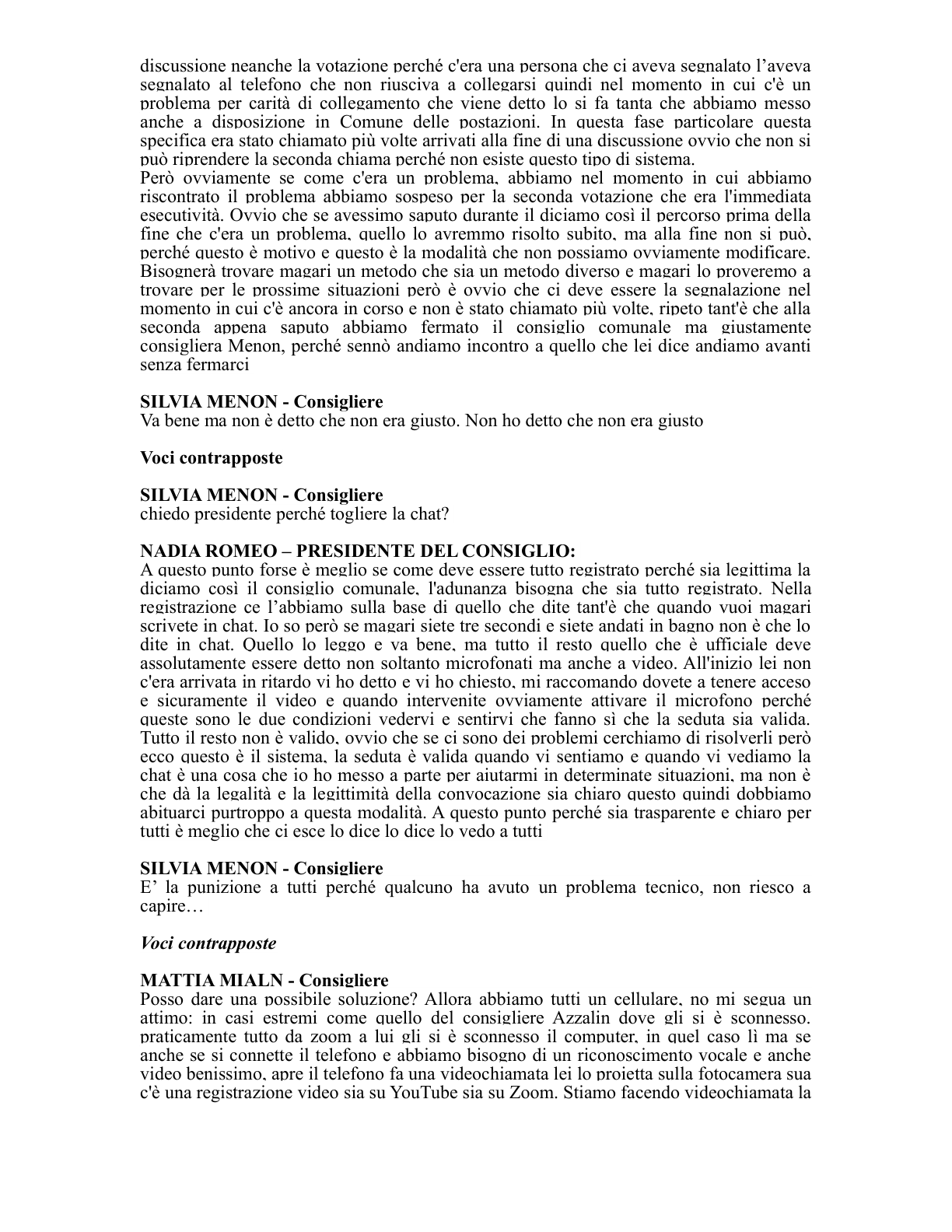 Pagina 23 del verbale
