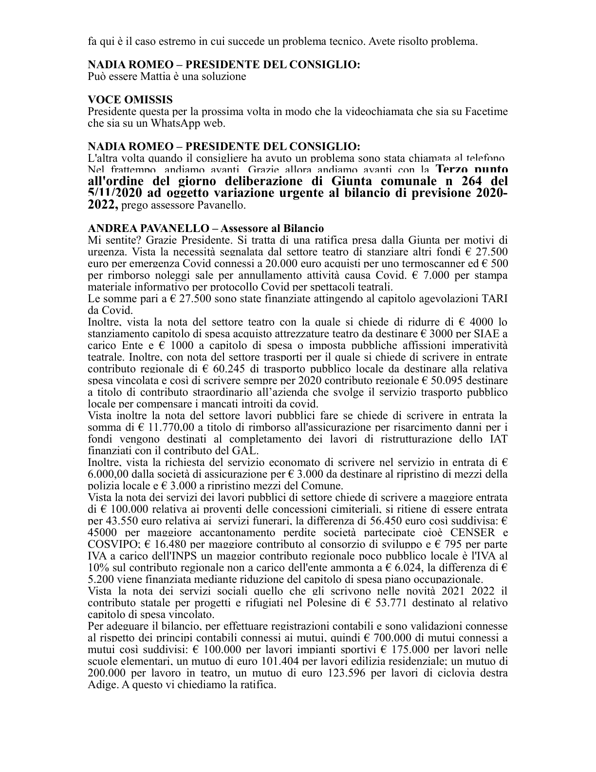 Pagina 24 del verbale