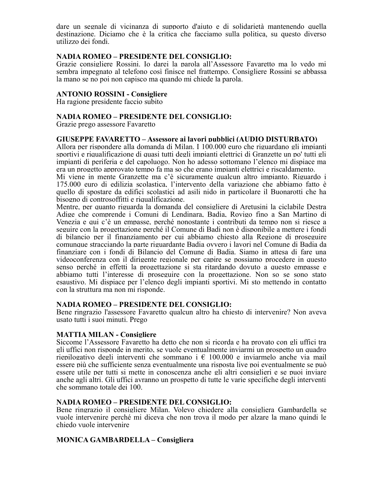 Pagina 26 del verbale
