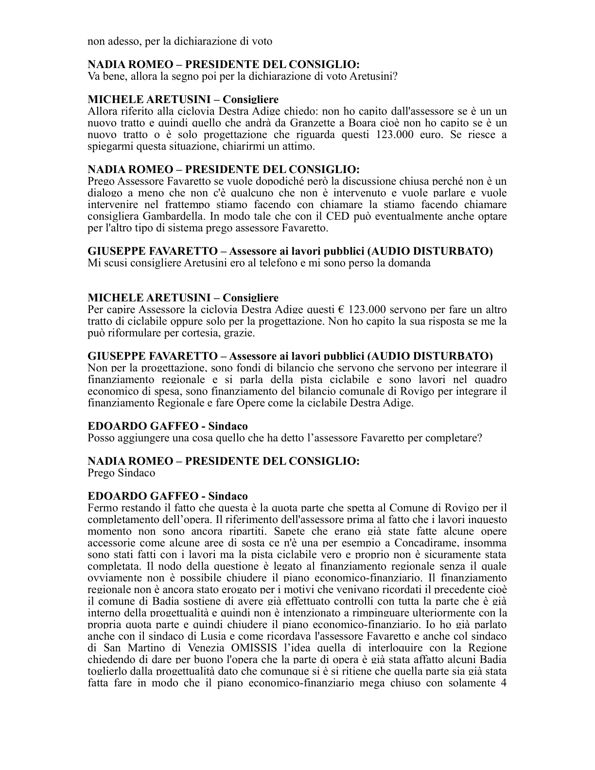 Pagina 27 del verbale