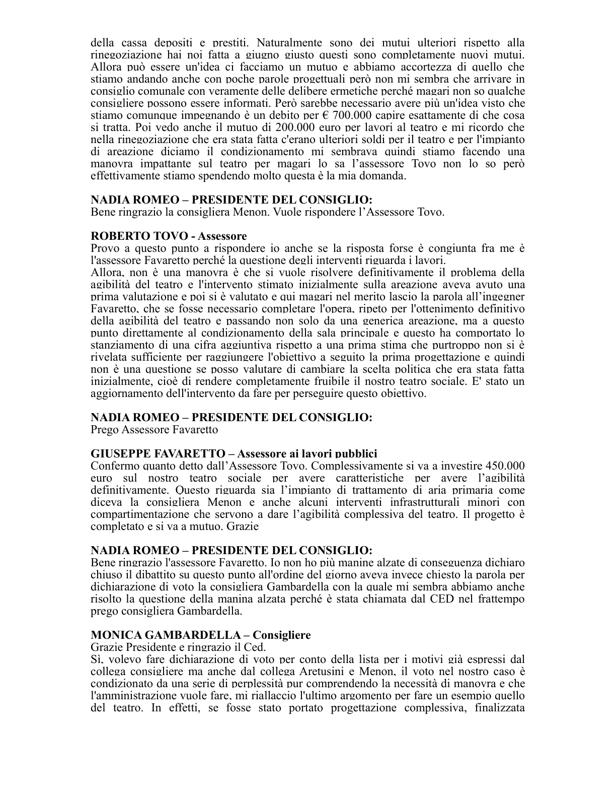 Pagina 29 del verbale