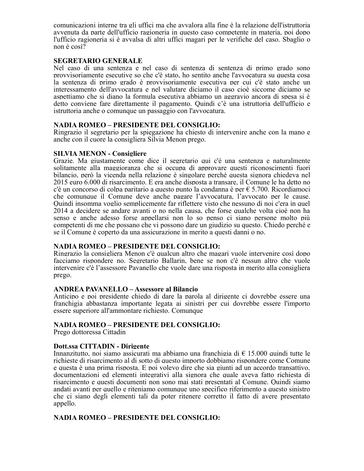 Pagina 36 del verbale