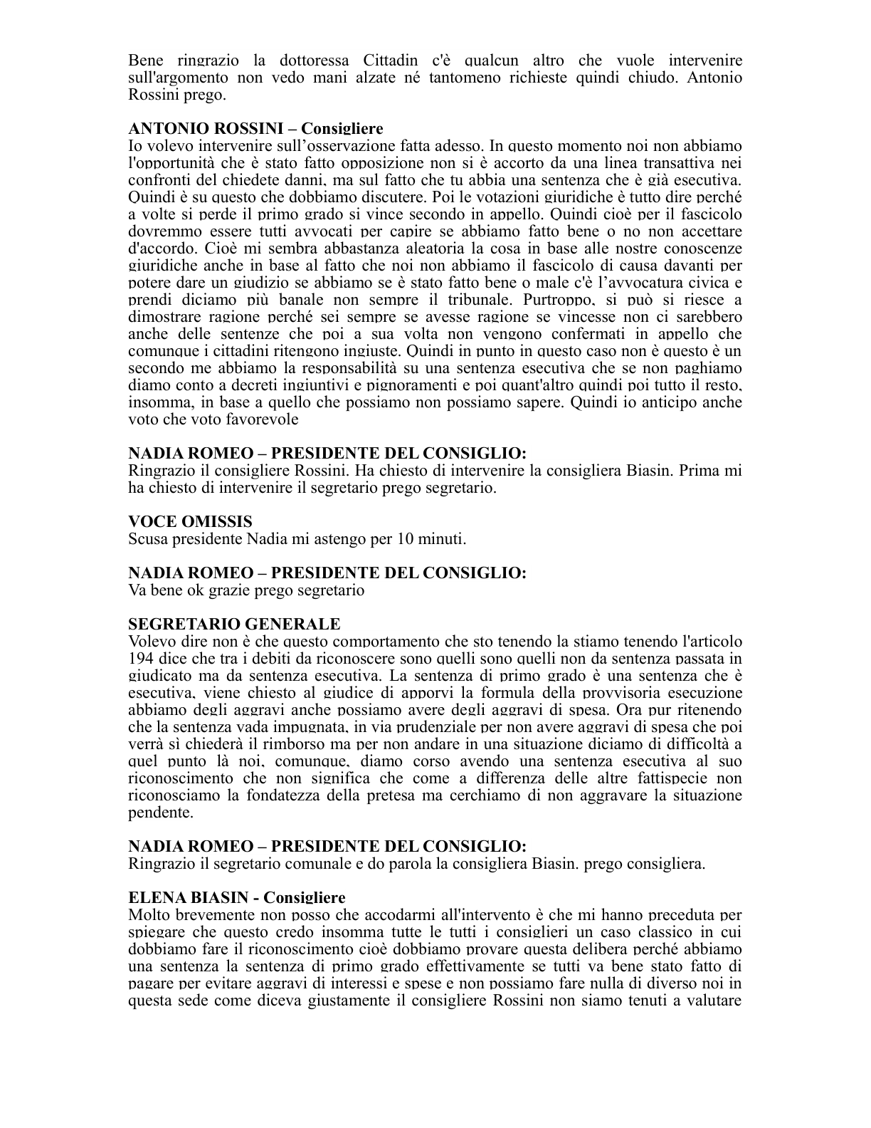Pagina 37 del verbale