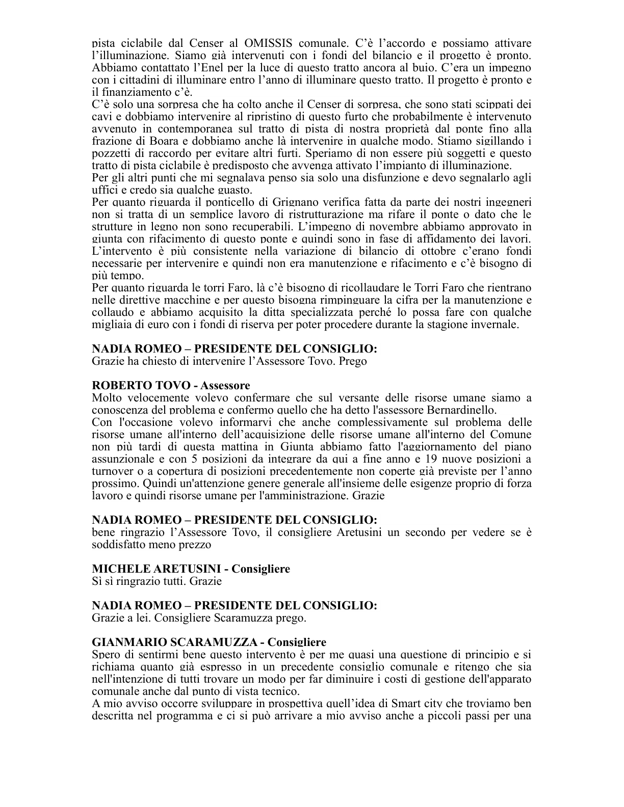 Pagina 46 del verbale