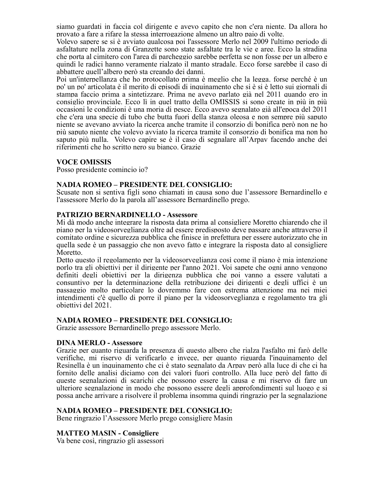 Pagina 49 del verbale