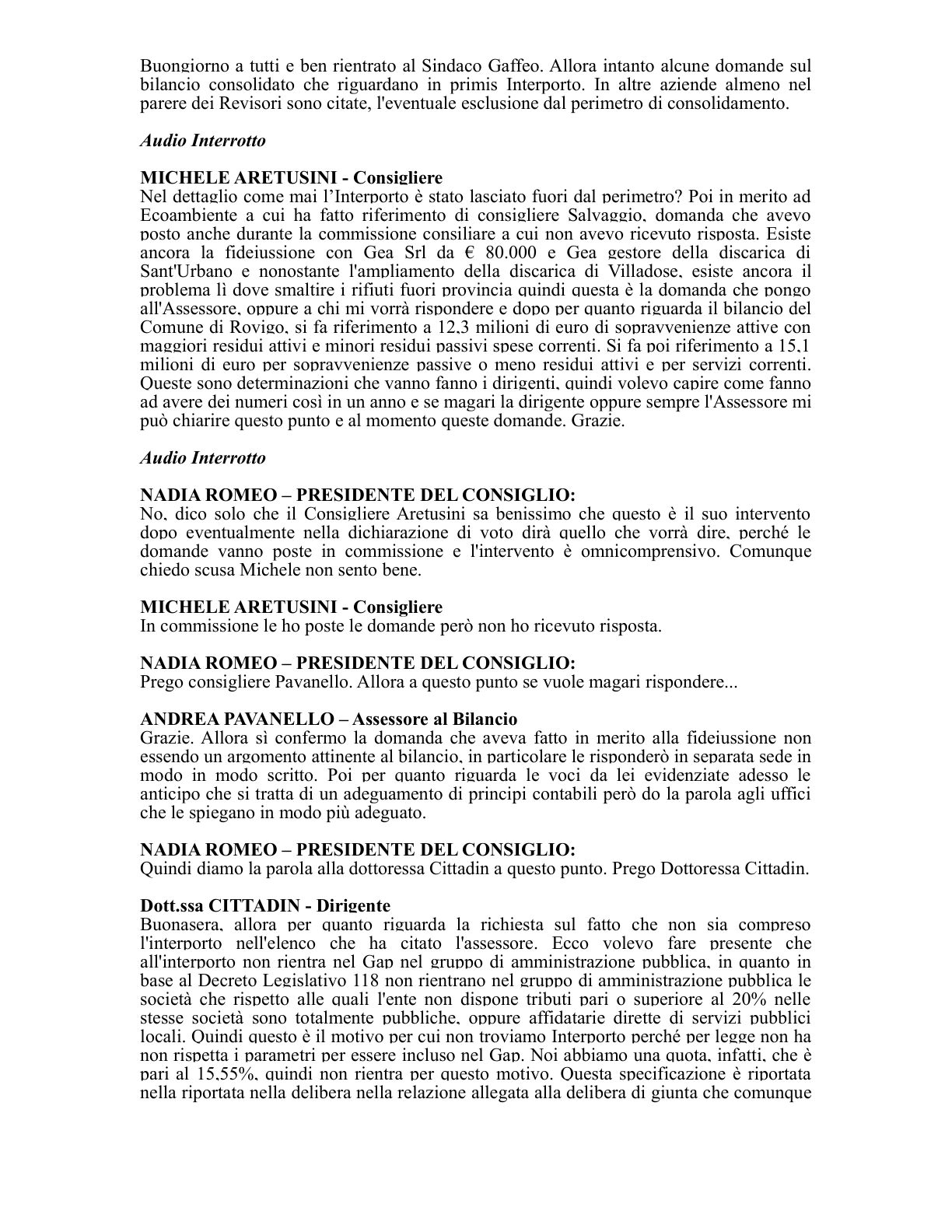 Pagina 5 del verbale