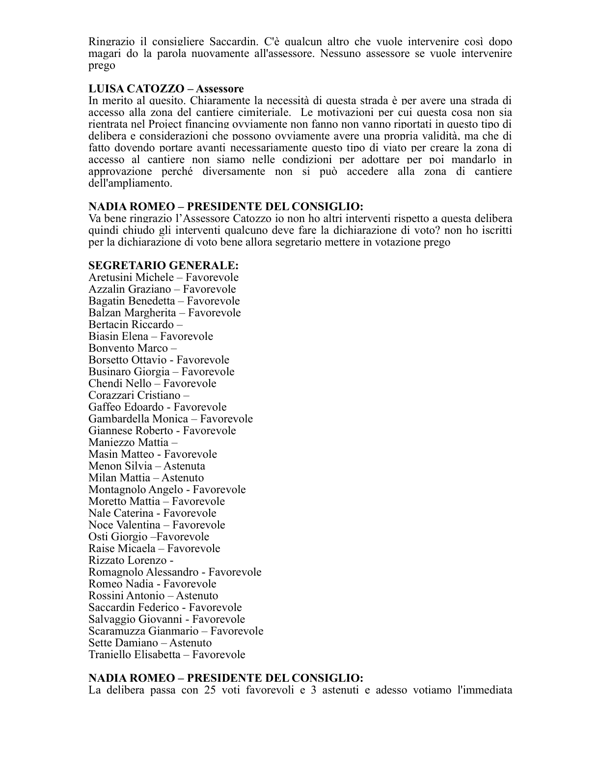 Pagina 54 del verbale