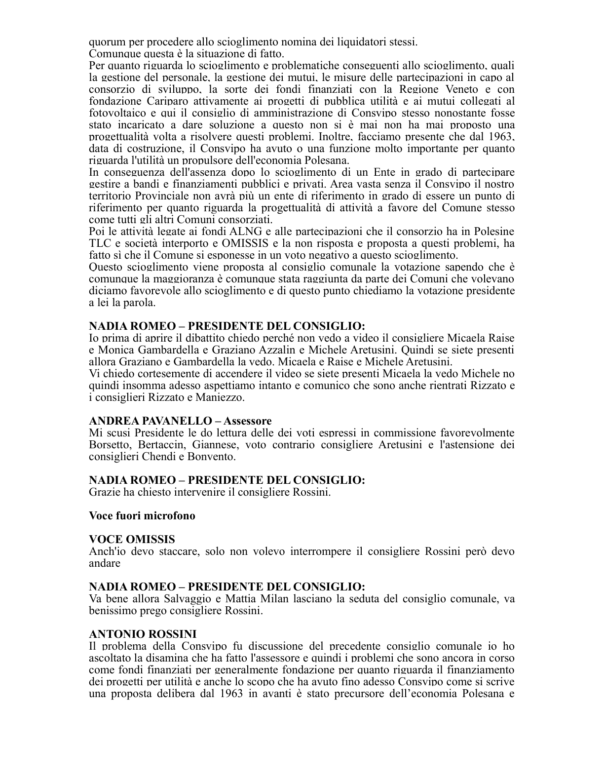 Pagina 56 del verbale