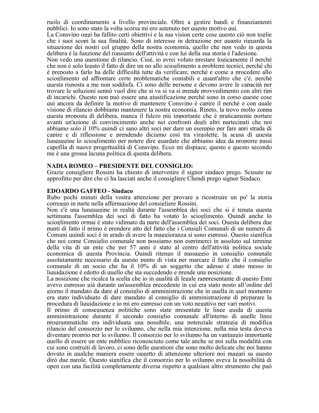 Pagina 57 del verbale