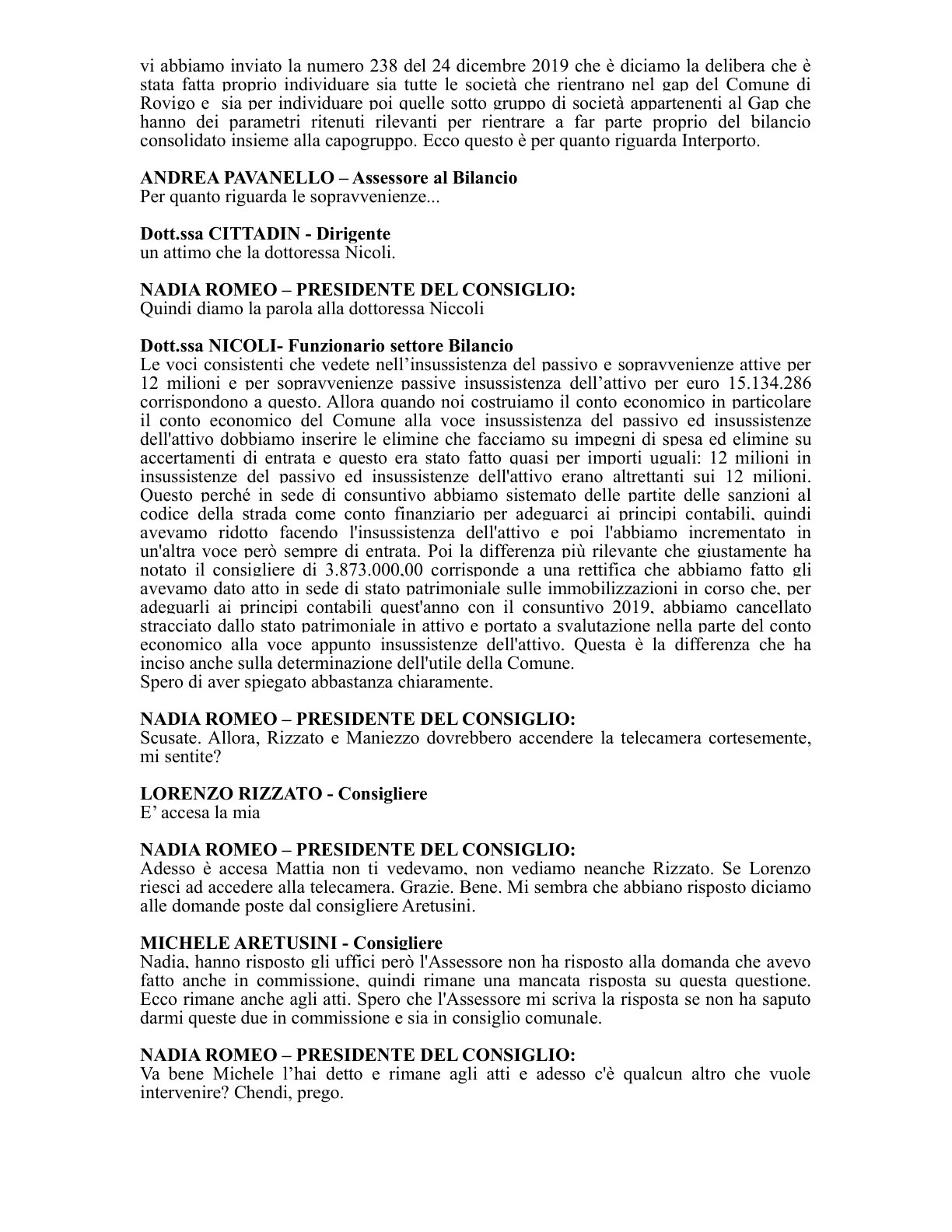 Pagina 6 del verbale