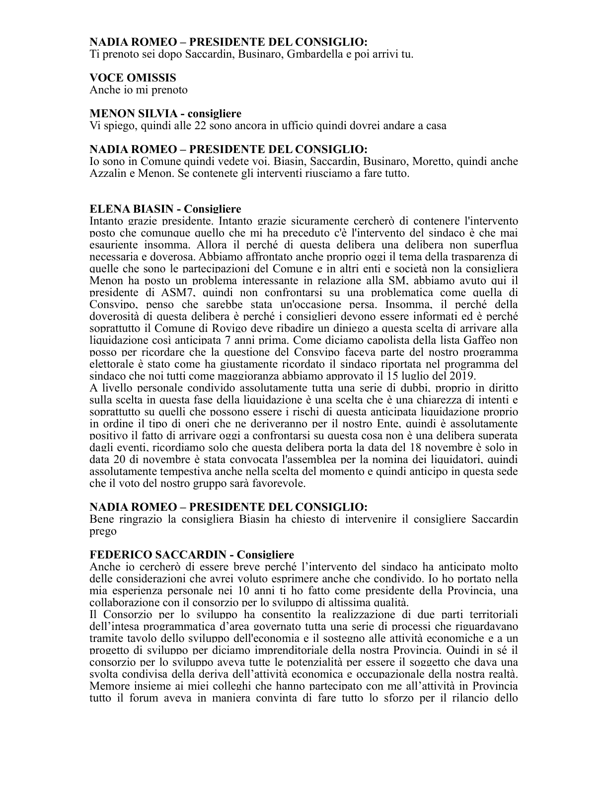 Pagina 60 del verbale