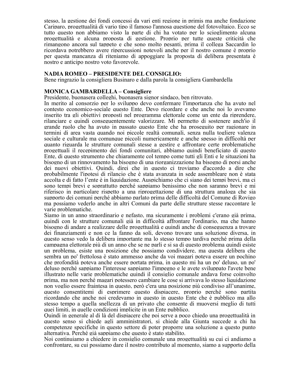 Pagina 62 del verbale