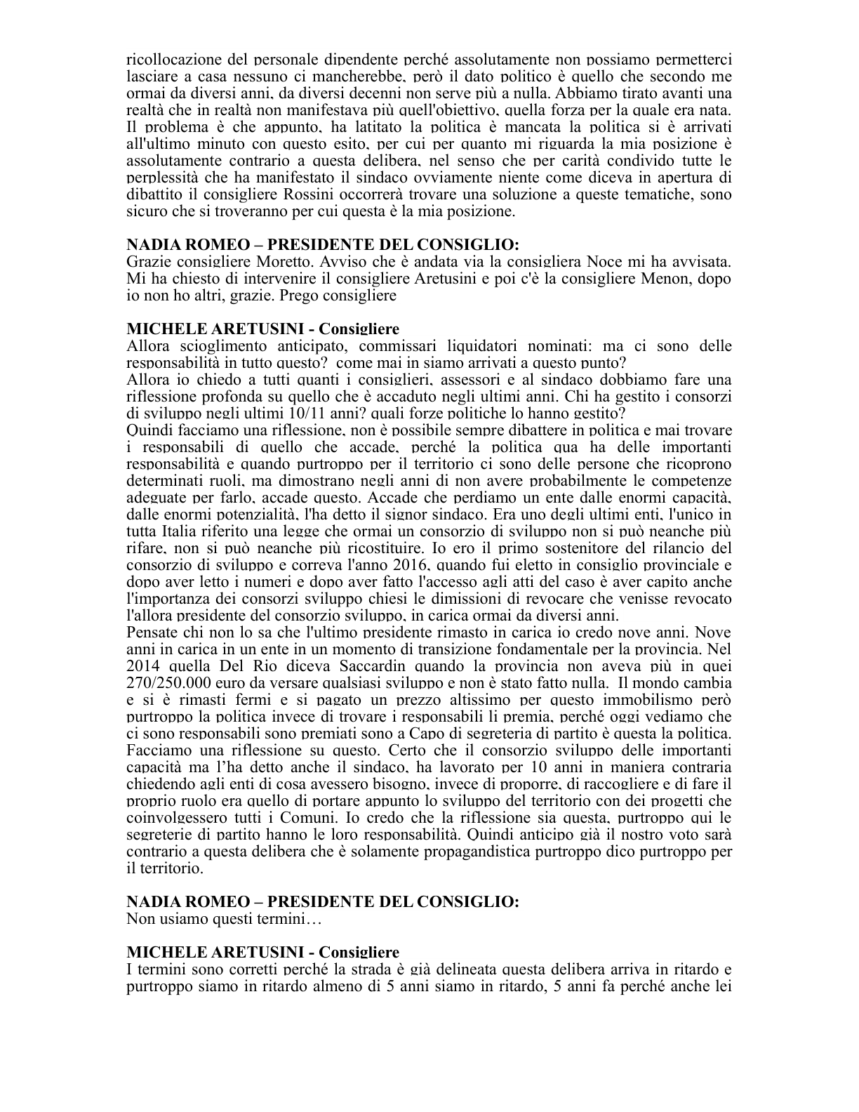 Pagina 64 del verbale