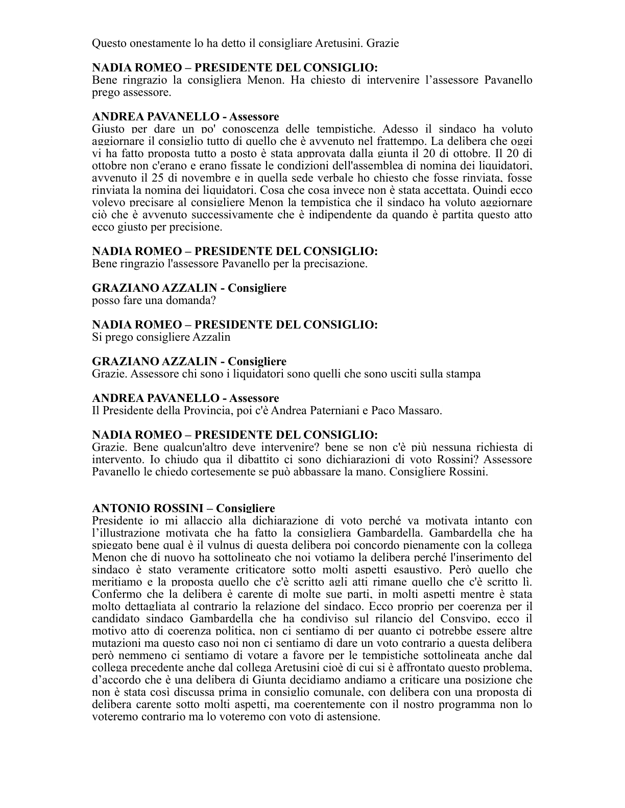 Pagina 66 del verbale