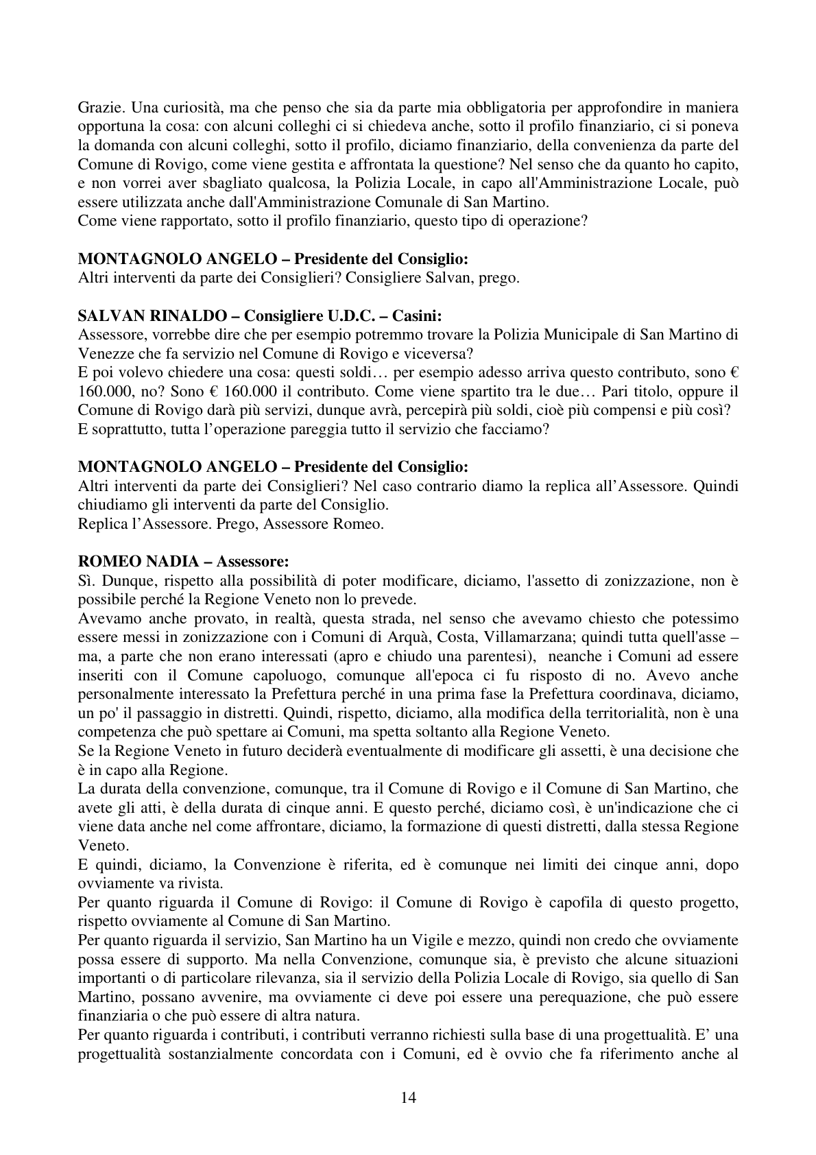 Pagina 14 del verbale