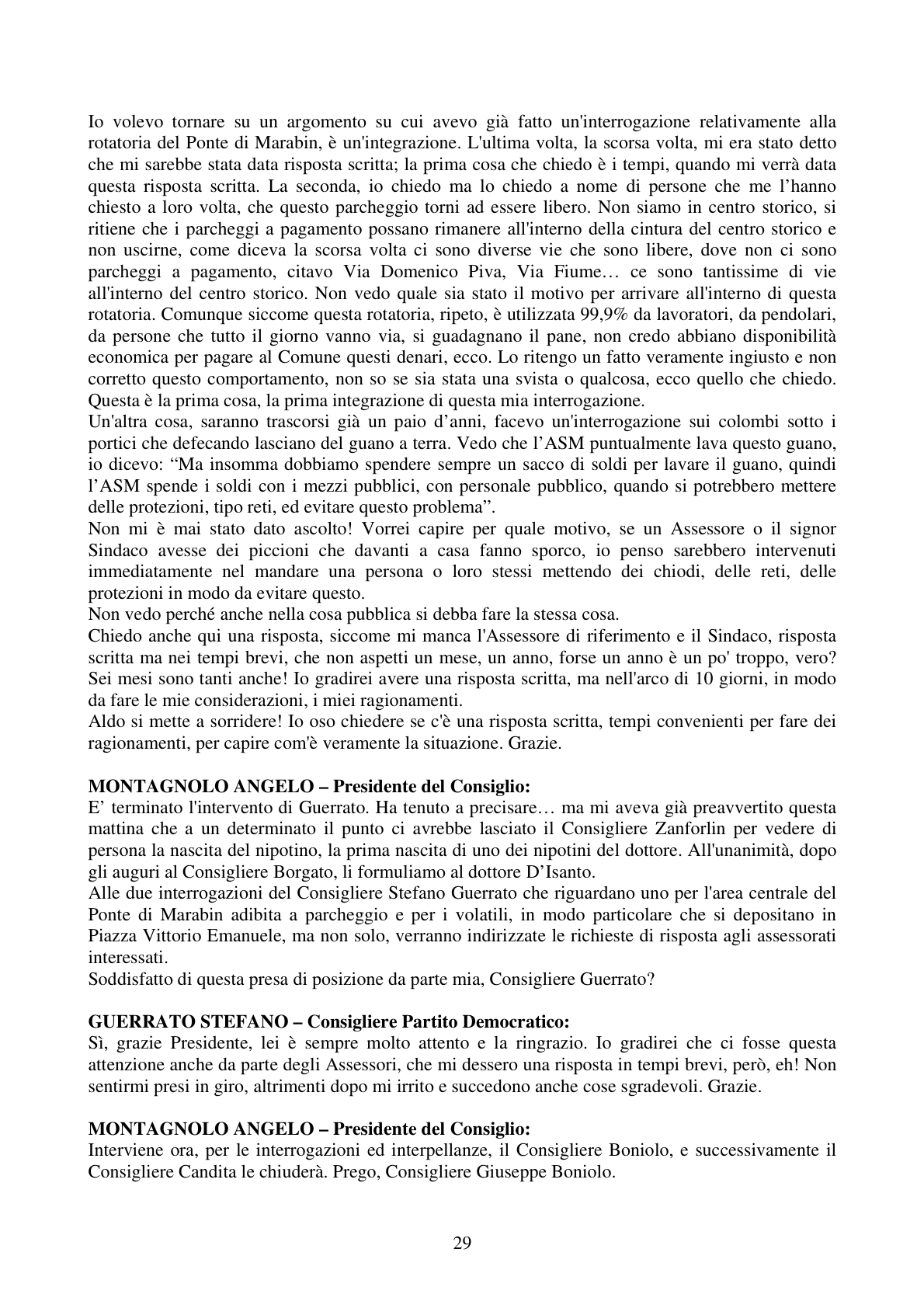 Pagina 29 del verbale
