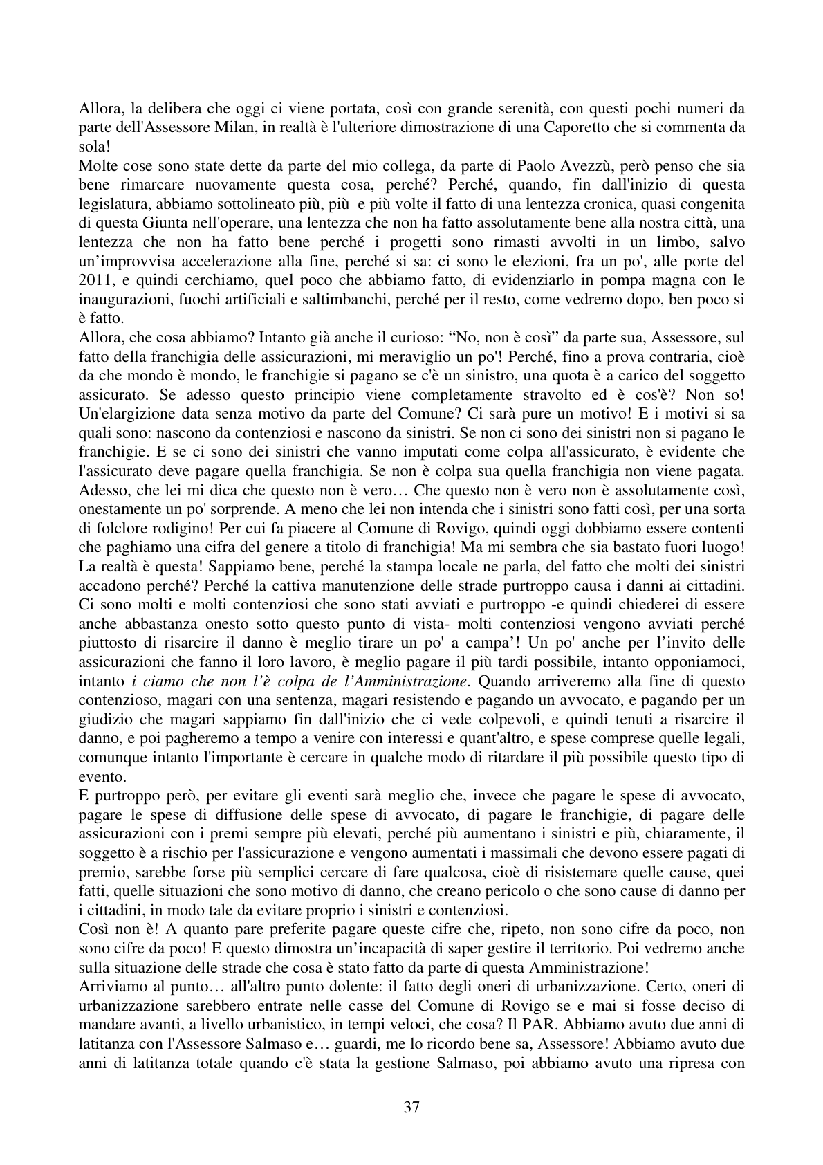 Pagina 37 del verbale