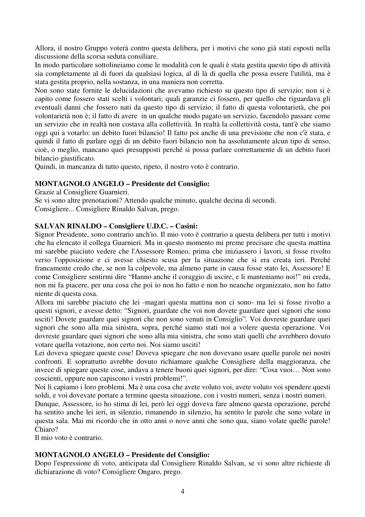 Pagina 4 del verbale