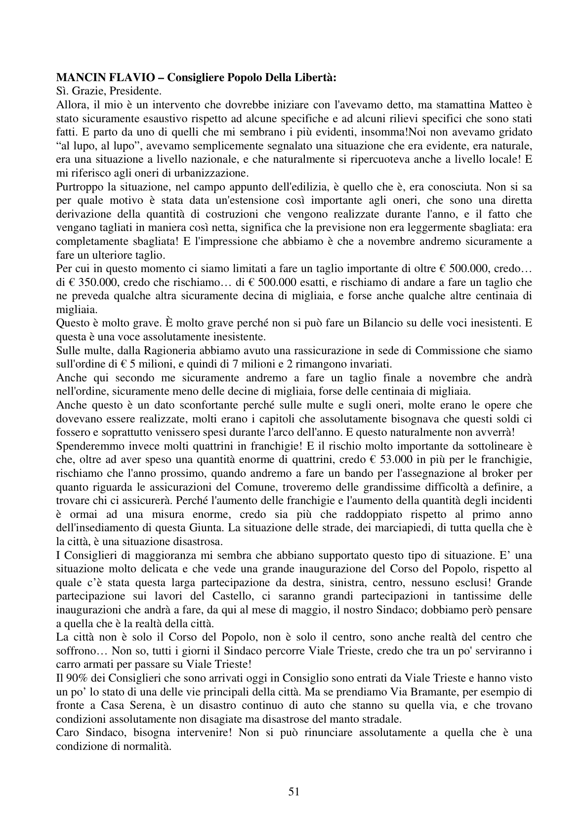 Pagina 51 del verbale