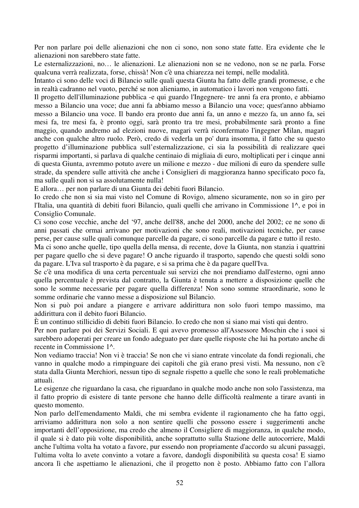 Pagina 52 del verbale