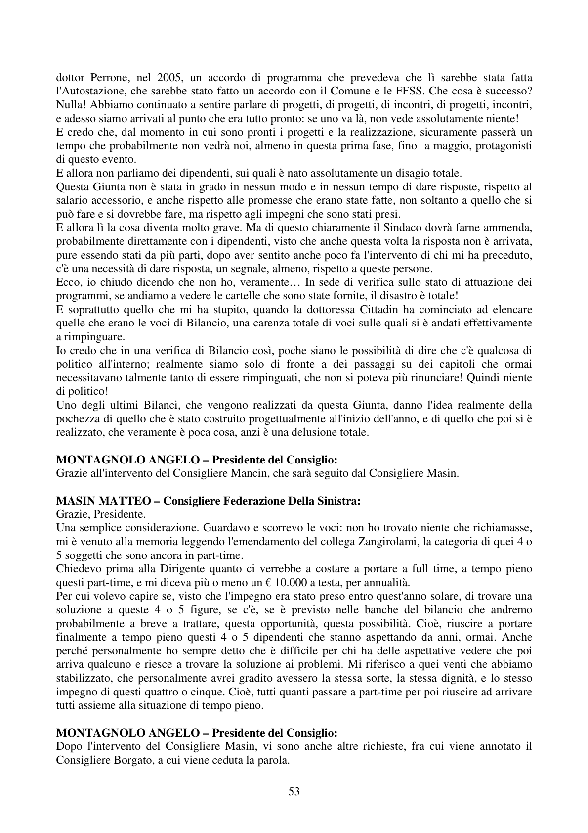 Pagina 53 del verbale