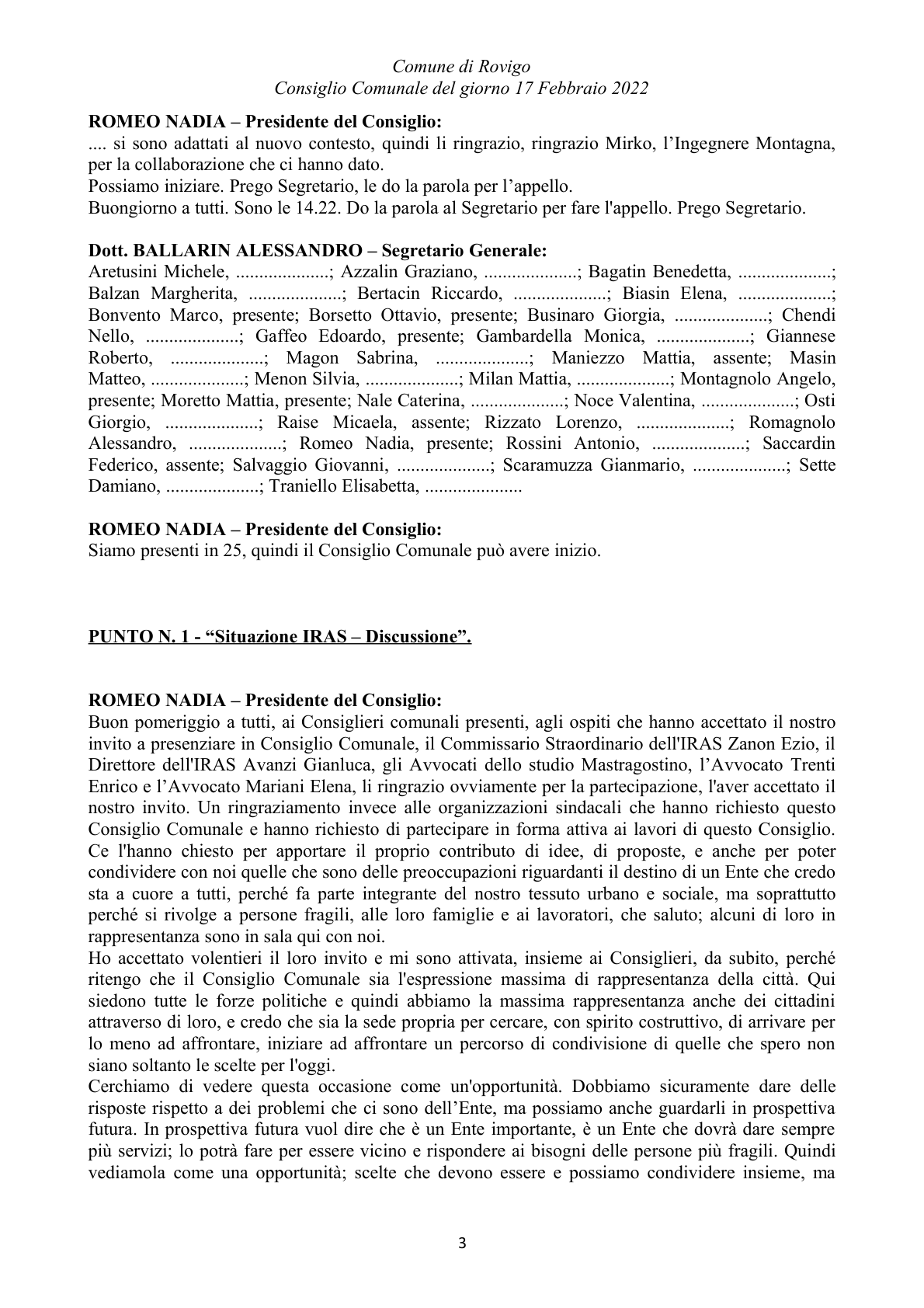Pagina 3 del verbale