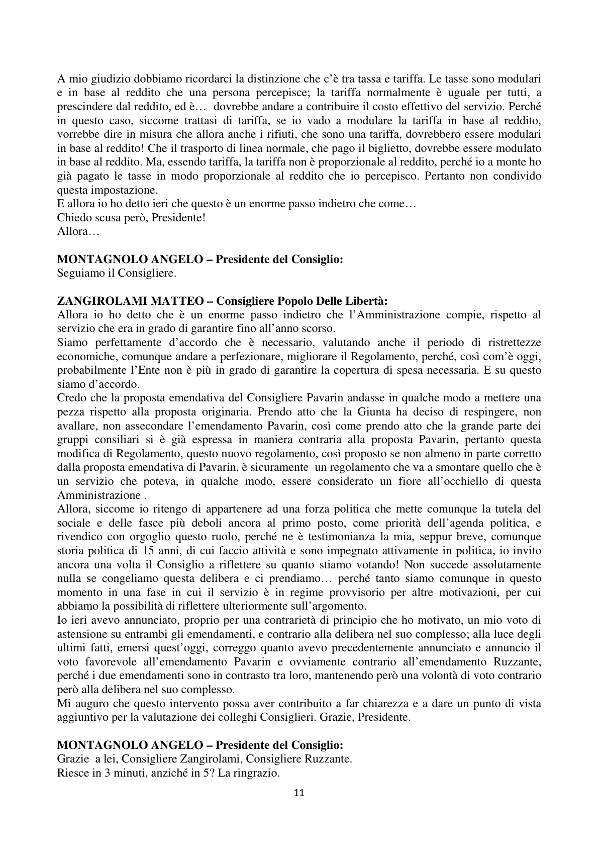 Pagina 11 del verbale
