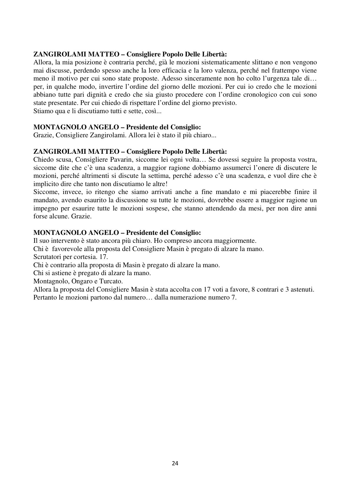Pagina 24 del verbale