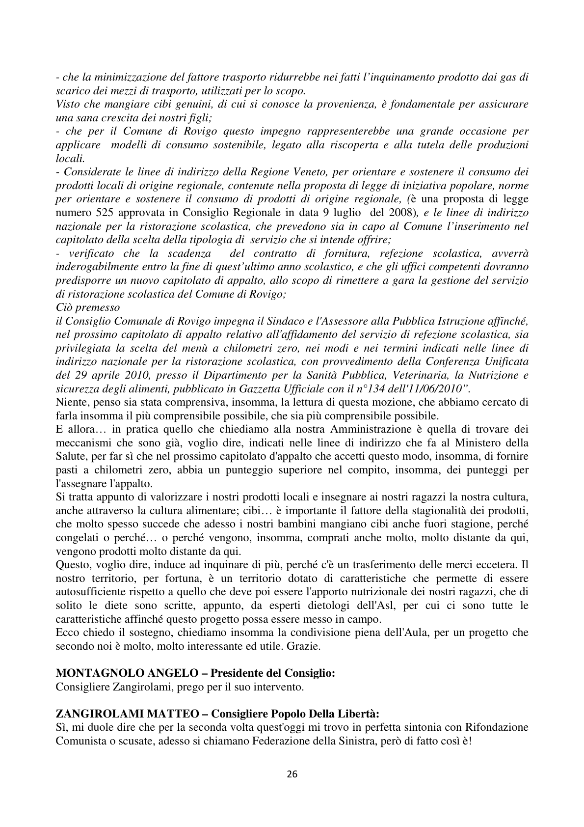 Pagina 26 del verbale