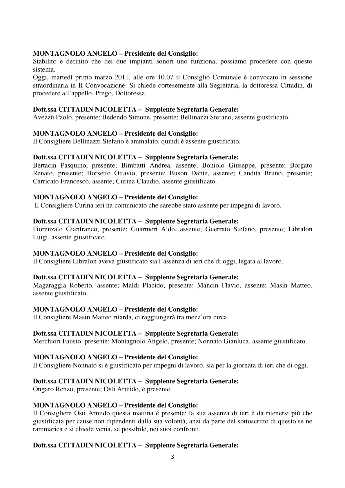 Pagina 3 del verbale