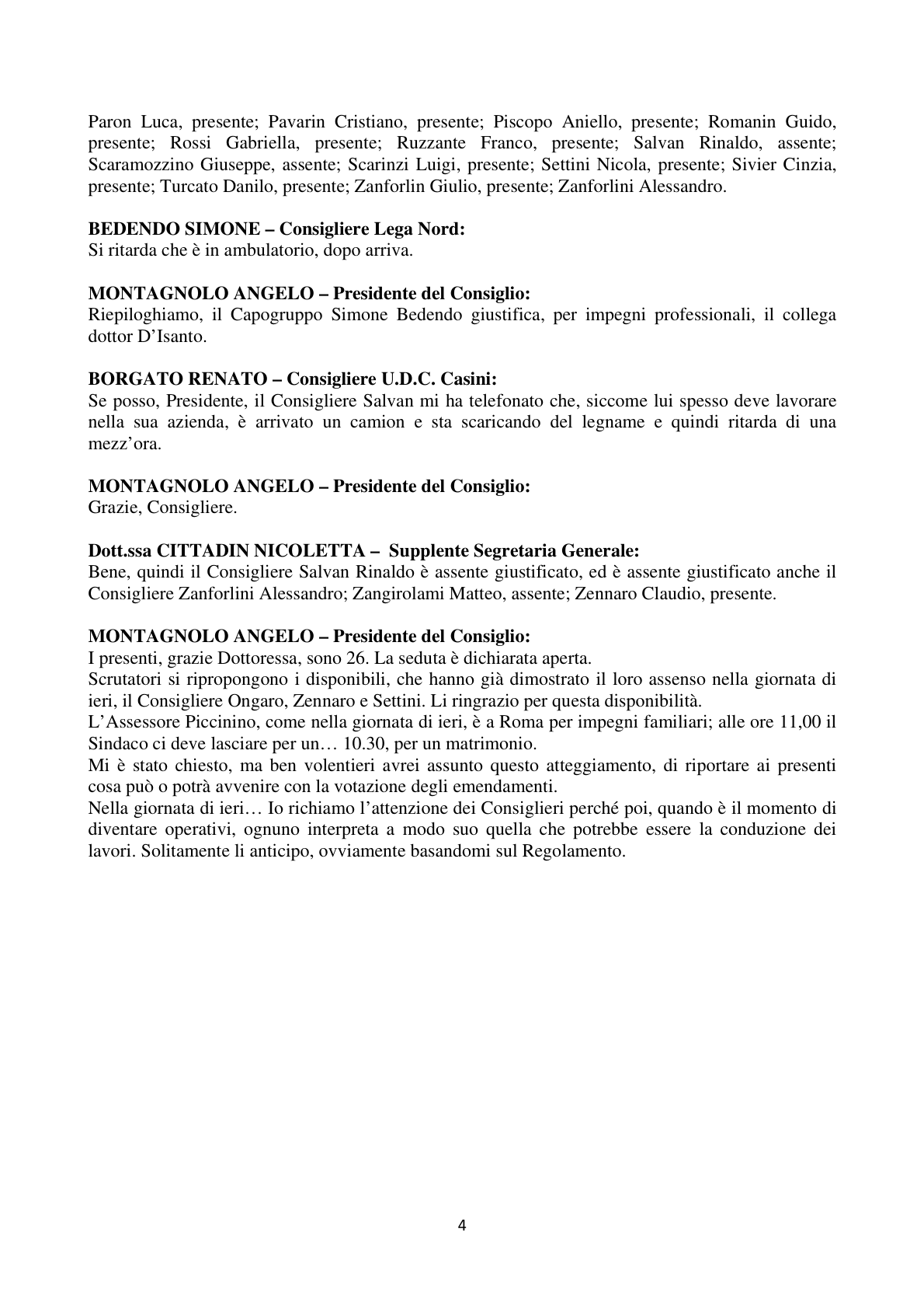 Pagina 4 del verbale