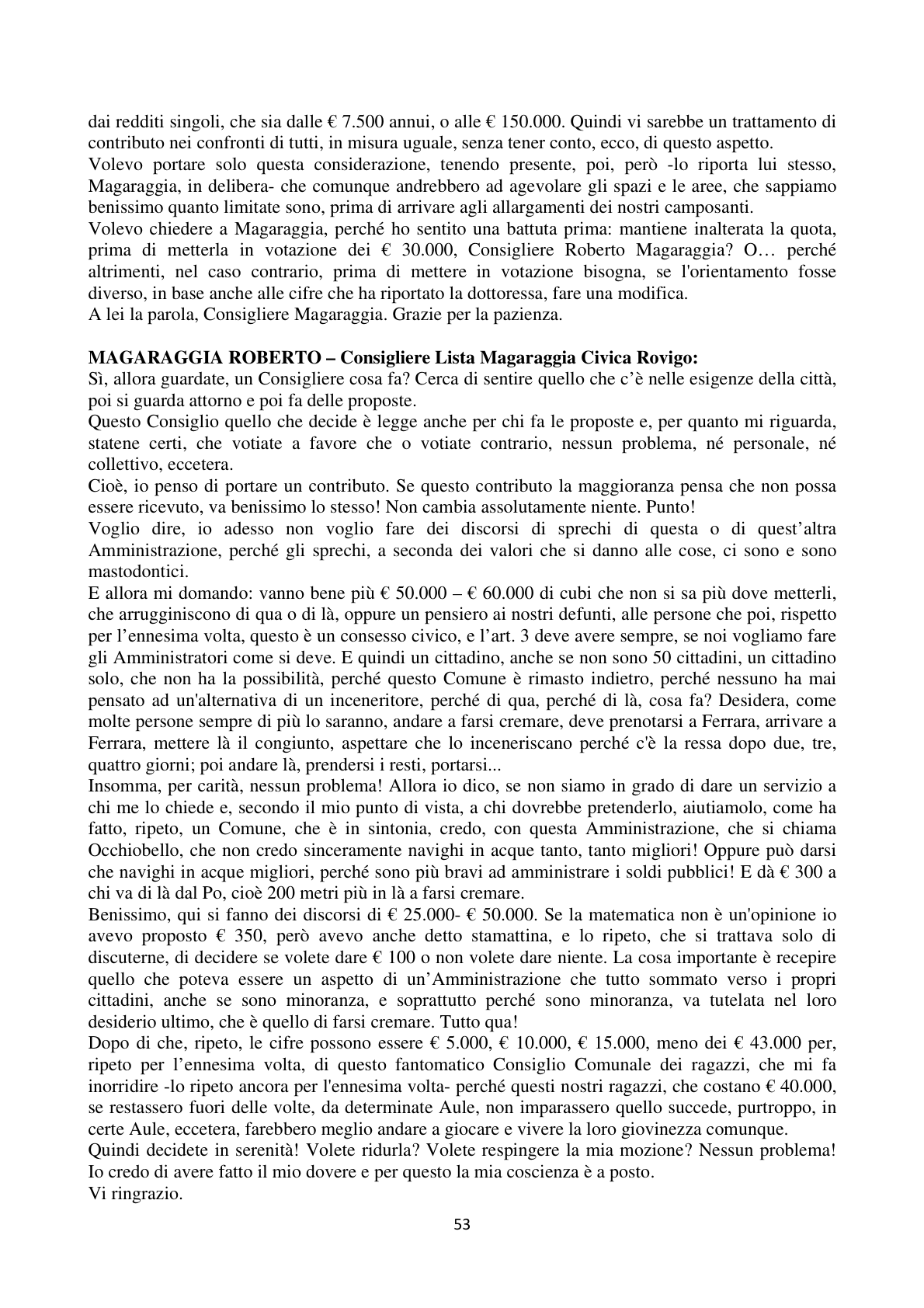Pagina 53 del verbale