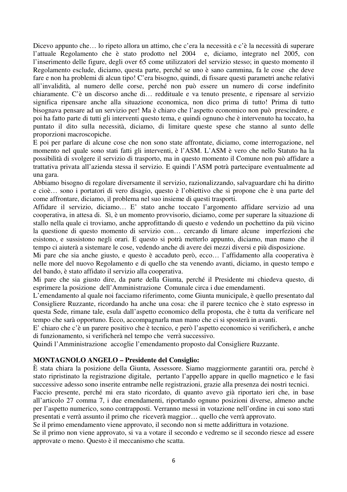 Pagina 6 del verbale