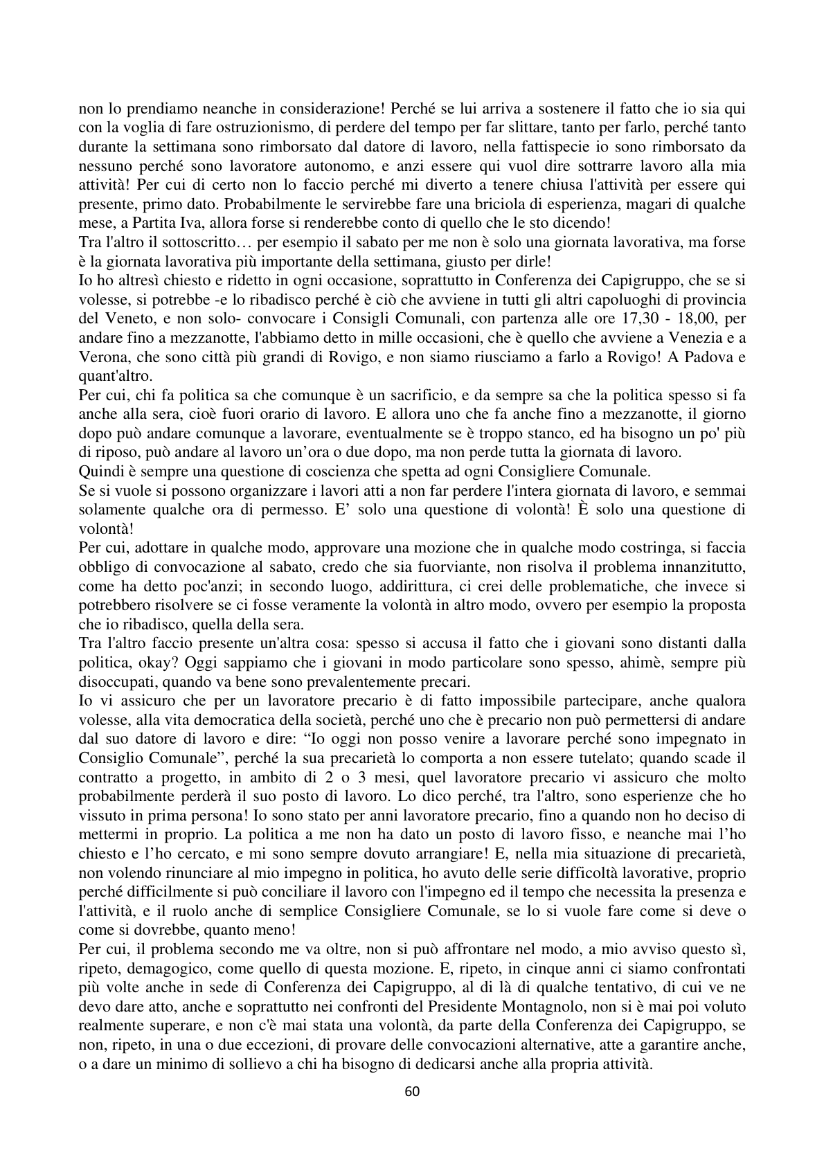 Pagina 60 del verbale