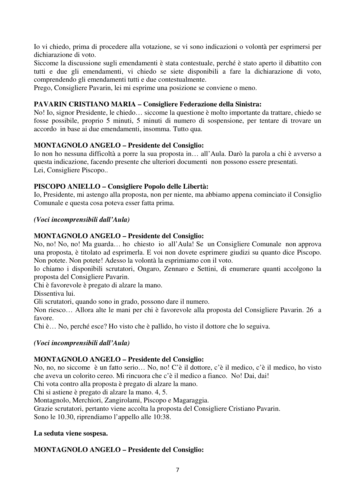 Pagina 7 del verbale